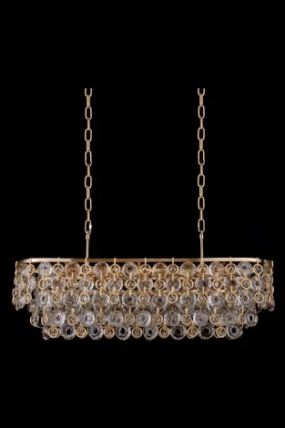 Подвесная люстра Fluorite Campanella FL1102-15P (220V, на цепи)