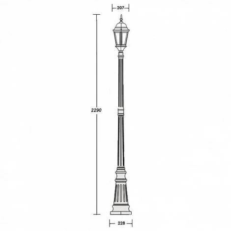 Наземный фонарь Oasis Light 91409L Gb (220V, IP44)