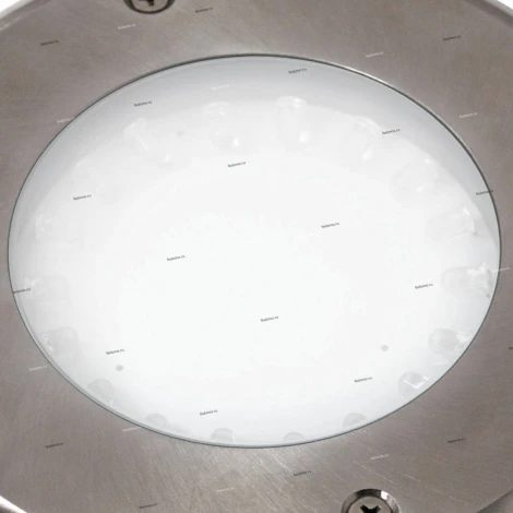 Светильник тротуарный уличный светодиодный Horoz Elmas, 1 лампа, белый с никелем и прозрачным