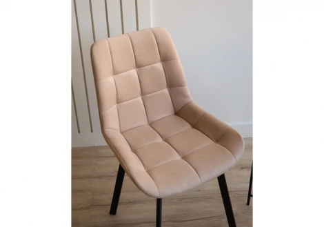 Стул на металлокаркасе Челси 360 П бежевый (zd 210) / черный np 632478