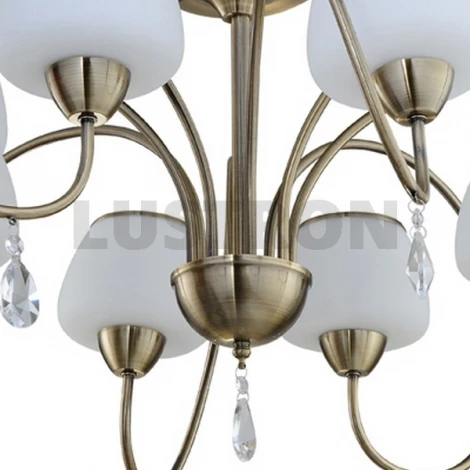 Потолочная люстра IDLamp Beatrice 855/8PF-Oldbronze