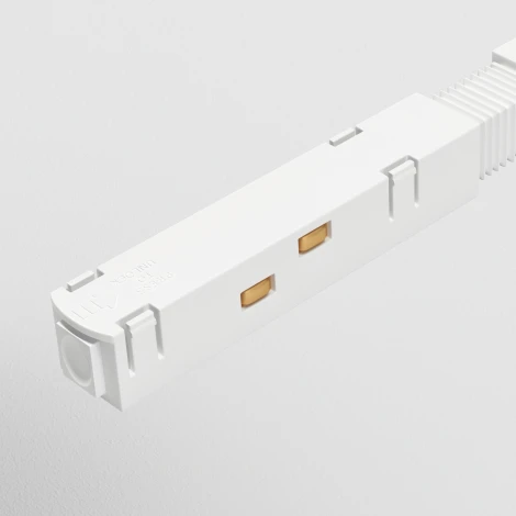Коннектор питания прямой Gravity белый (магнитный) Maytoni Technical TRA004PC-22W (48V)