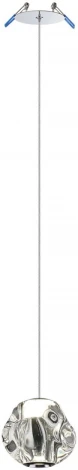 Подвесной светильник Odeon Light Jemstone 5084/5L хром/прозрачный/металл/акрил LED 5W 4000K 250Лм (220V, на проводе, шар)