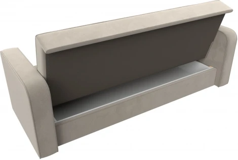 Диван-книжка Тур (Бежевый/Микровельвет) Лига Диванов арт.121780