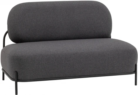 Диван Stool Group Стоун рогожка тёмно-серый УТ000036927