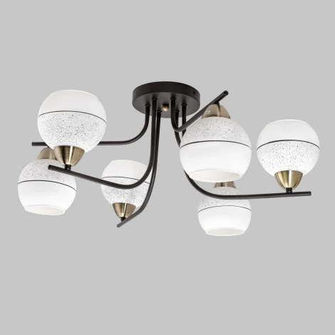 Потолочная люстра на штанге Imex MD.8136-6-S-BK+AB