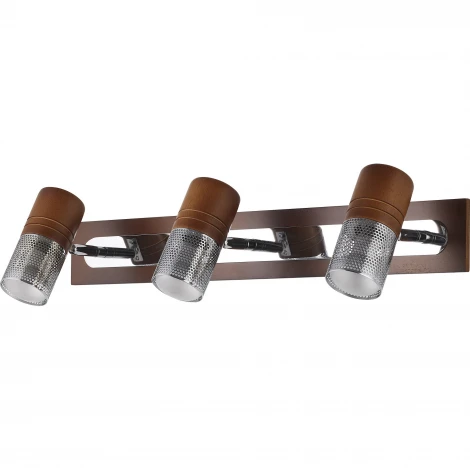 Спот N-Light 6203B 6203B/3E14 chrome + brown wood