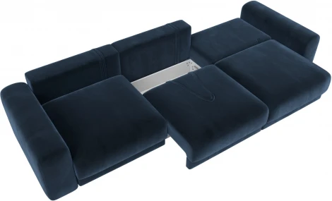 Диван прямой Лига-056 НПБ Лонг Лига Диванов (Велюр) арт.129137