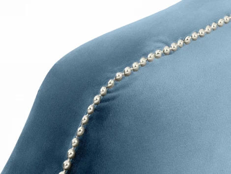 Кровать Queen II Victoria L 1600 ОГОГО (арт.663246), (Ткань/Голубой)