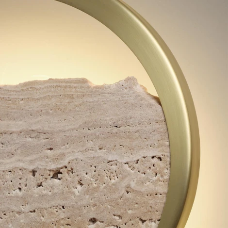 Настенный светильник светодиодный Odeon Light Valley 6625/9WL травертин/акрил/металл IP20 LED 9W 250Лм 3000K 220V (круглые)