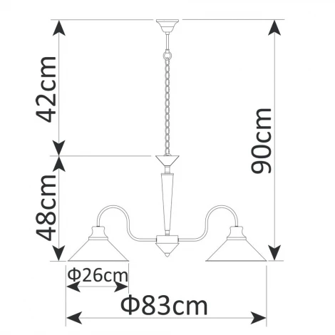 Подвесная люстра Arte Lamp Bevel A9330LM-5BR