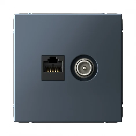 Розетка ТВ + Ethernet RJ-45 (грифель) Systeme Electric GAL000789