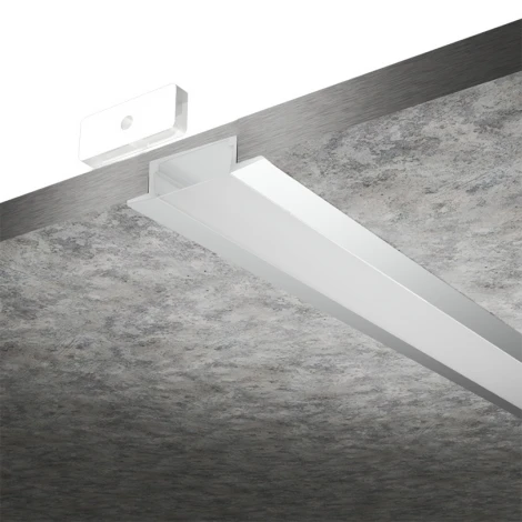 Профиль алюминиевый встраиваемый серый 6х30.4х2000мм Wolta WAP WAP-I-30/6/2000-A