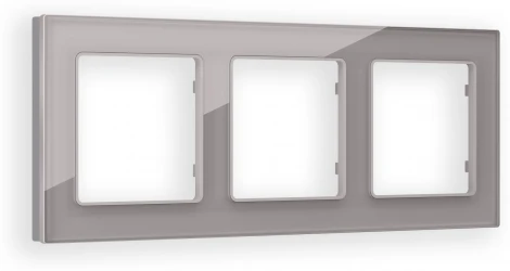 Рамка Ambrella Volt ALFA Platos (Сталь Стекло органическое) 3-ая AF330503