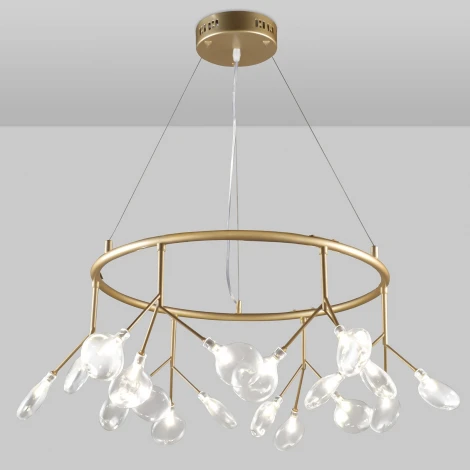 Подвесная люстра Natali Kovaltseva Grace ll GRACE 75125/18С GOLD SATIN