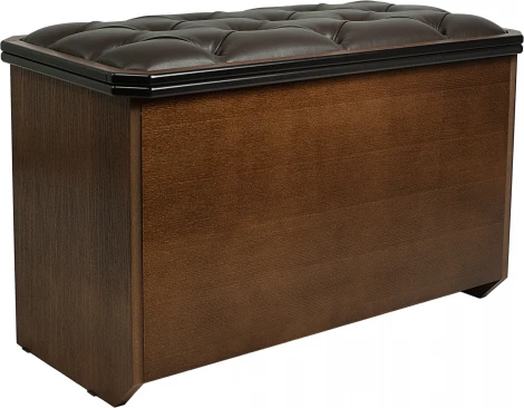 Банкетка Патриция 2 орех, к/з Ева 1, каретная стяжка Л Mebelik арт.008833