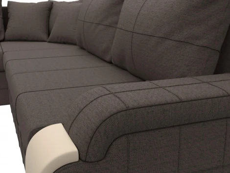 Диван угловой Николь левый угол Лига Диванов (Рогожка) арт.126001L