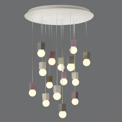 Подвесная люстра Mantra Galaxia 7701 (220V, подвески, на проводе, шарики, куб)