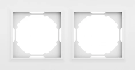 Рамка 2-я, Wave матовый белый Donel A07 DEW21233