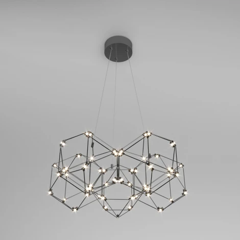 Подвесной светильник Uma 90169/5 черный жемчуг Eurosvet (LED, 220V, на тросе)