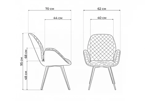 Кресло Муа крутящееся Woodville 665372