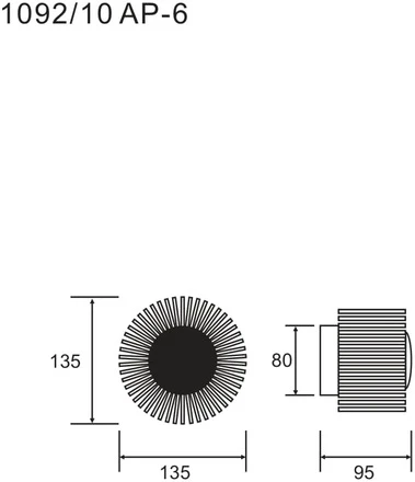 Настенный светильник Divinare Aurora 1092/10 AP-6 (LED, 220V, круглые)