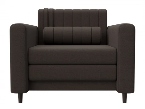 Кресло Лига-070 (ЛДСП,Брус,Фанера/Дерево/Рогожка/Коричневый) Лига Диванов 132543