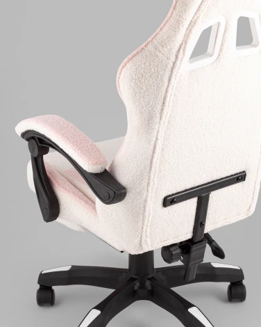 Кресло спортивное TopChairs MG-7019 букле бело-розовый TopChairs УТ000042694