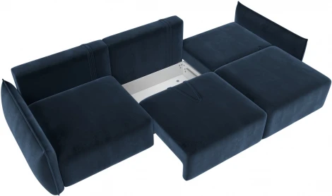 Диван прямой Лига-051 НПБ Лонг Лига Диванов (Велюр) арт.128640