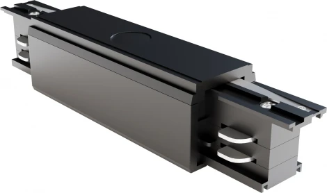 Коннектор прямой Trinity черный (трехфазный) Maytoni Technical TRA005C-31B (220V)