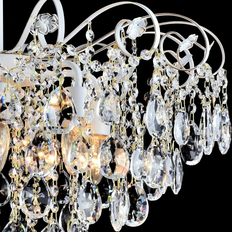 Потолочная люстра хрустальная на штанге Reluce 04055-0.3-07 WH+GOLD PN (220V)