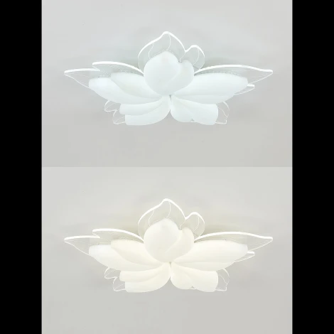 Потолочная люстра светодиодная Natali Kovaltseva Effect LED LAMPS 81118 с пультом ДУ, моб. приложением 160W, белый, LED