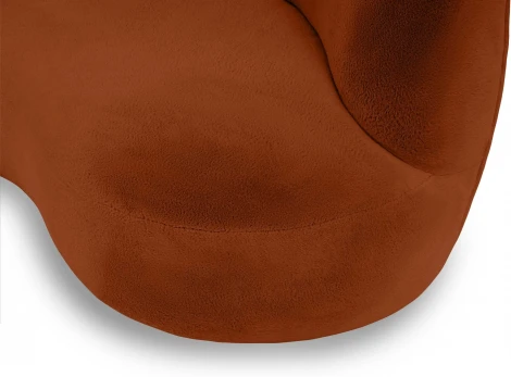 Диван Patti 2400 ОГОГО (арт.853245), (Мех/Кирпичный)