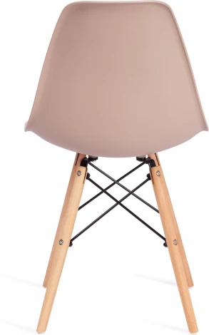 Обеденный стул Tetchair CINDY (Дерево бук,Металл,Пластик/Бежевый)