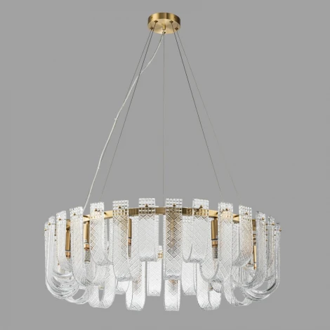 Подвесная люстра Belfast Severn 6601-800 BR CL (220V, на тросе, круглые)