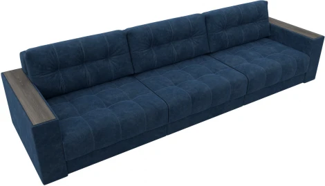 Диван прямой с декором Лига-049 НПБ Лонг Лига Диванов (Велюр) арт.128430