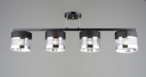 Потолочная люстра Мелодия Света SL1N SL7996-4 BK+CR 000060451