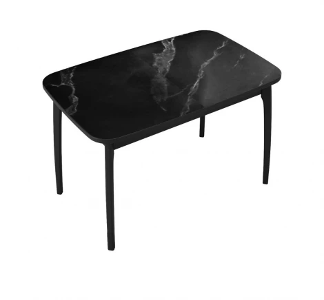 Стол DikLine MK40 Керамика Черный мрамор/подстолье черное/опоры черные арт.00-00079585