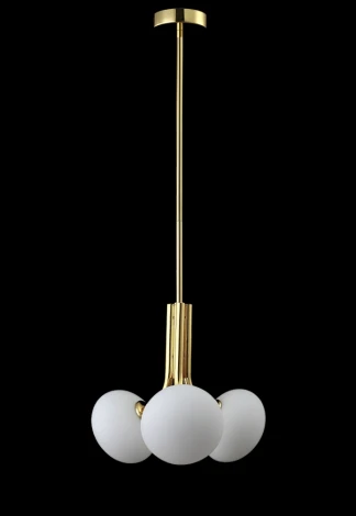 Потолочная люстра на штанге Crystal Lux Alicia SP3 GOLD/WHITE