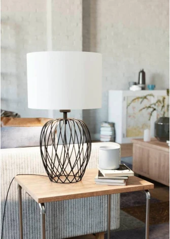 Настольная лампа Eglo Nimlet 43652 (220V, выключатель, круглые, клетка)