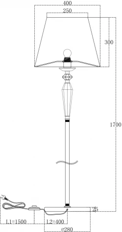 Торшер Maytoni Beira MOD064FL-01N
