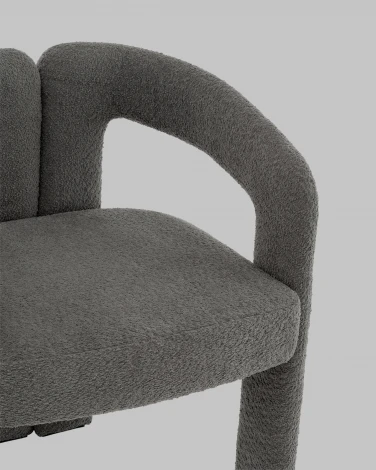 Стул Болинджер букле темно-серый Stool Group арт.УТ000041355