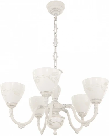 Подвесная люстра Arte Milano AM343837 347837/5 WT+SL (220V, на цепи)