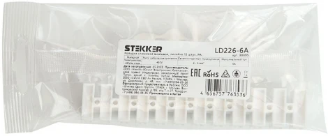 Клемма винтовая 12 пар Stekker 39895