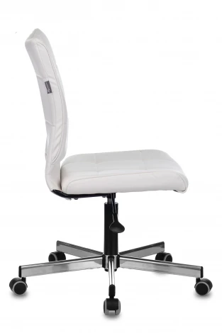 Кресло Бюрократ CH-330M белый Lincoln 100 эко.кожа крестовина металл хром