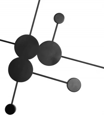 Настенно-потолочный светильник диммируемый Kink Light Фирс 2206D,19 черный Led 48W (4000K) с пультом ДУ