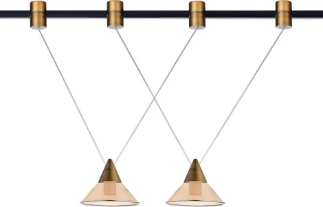 Трековый светодиодный светильник для магнитной модульной системы 5Вт Donolux Tringlas DL20234M5W1S2 Black Bronze