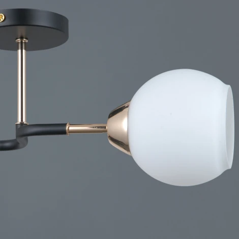 Потолочная люстра на штанге ILLUMICO IL0689-2CSQ-24 BK FGD LIBRA (220V)