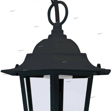 Подвес уличный Horoz Erguvan, 1 плафон, черный с прозрачным