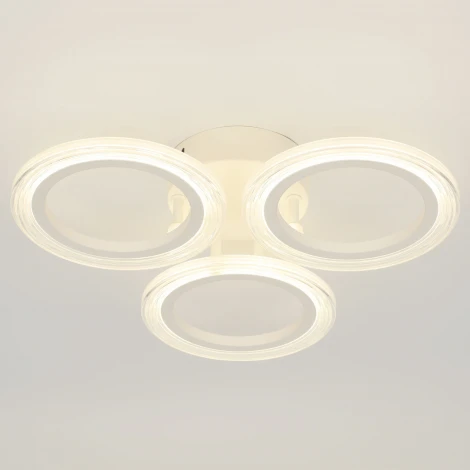 Потолочная люстра на штанге светодиодная ЭРА Ring CLL-1-39 WH